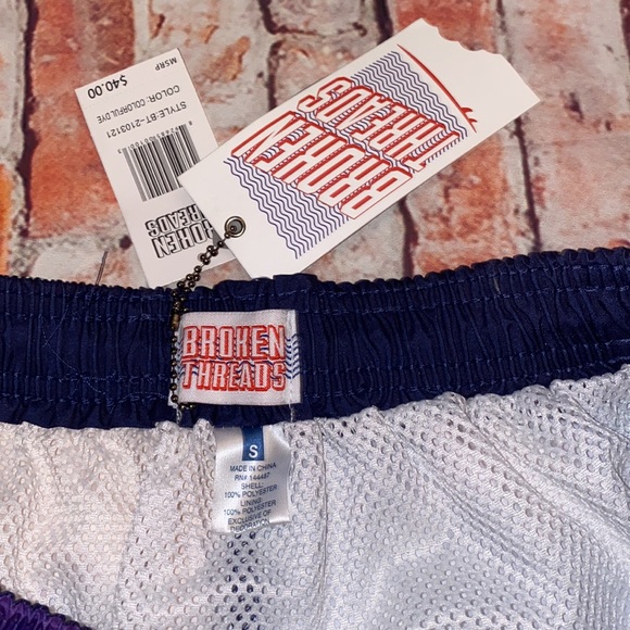 Broken Thread Size Small Multicolor rainbow swimming trunks - Picture 3 of 8